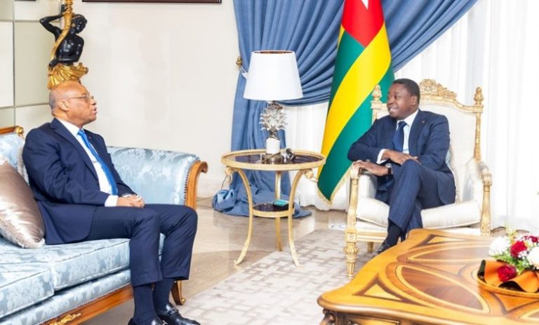 Faure Gnassingbé échange avec Jean-Claude Kassi Brou sur la santé économique de l’UMOA